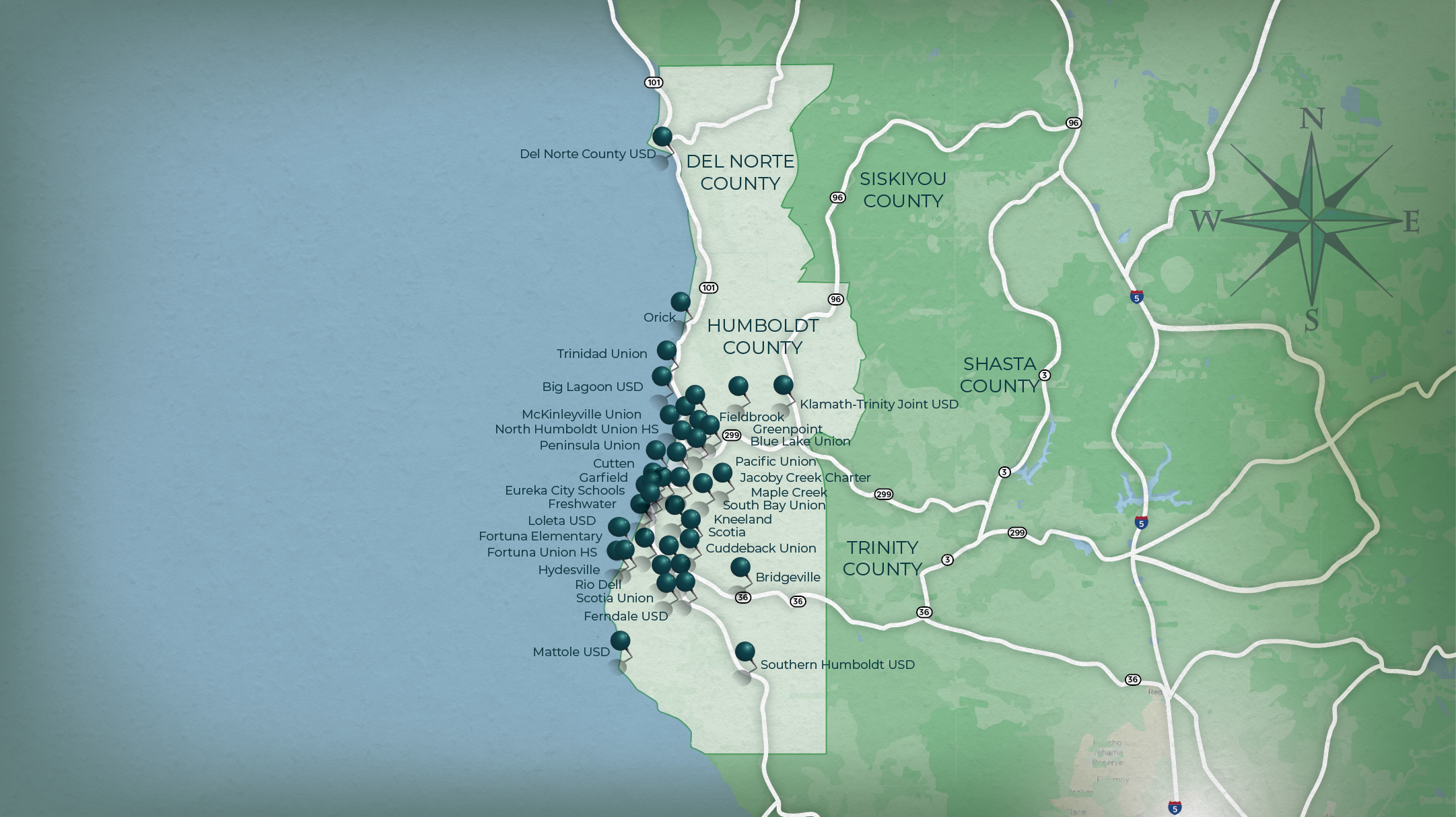 county selpa map